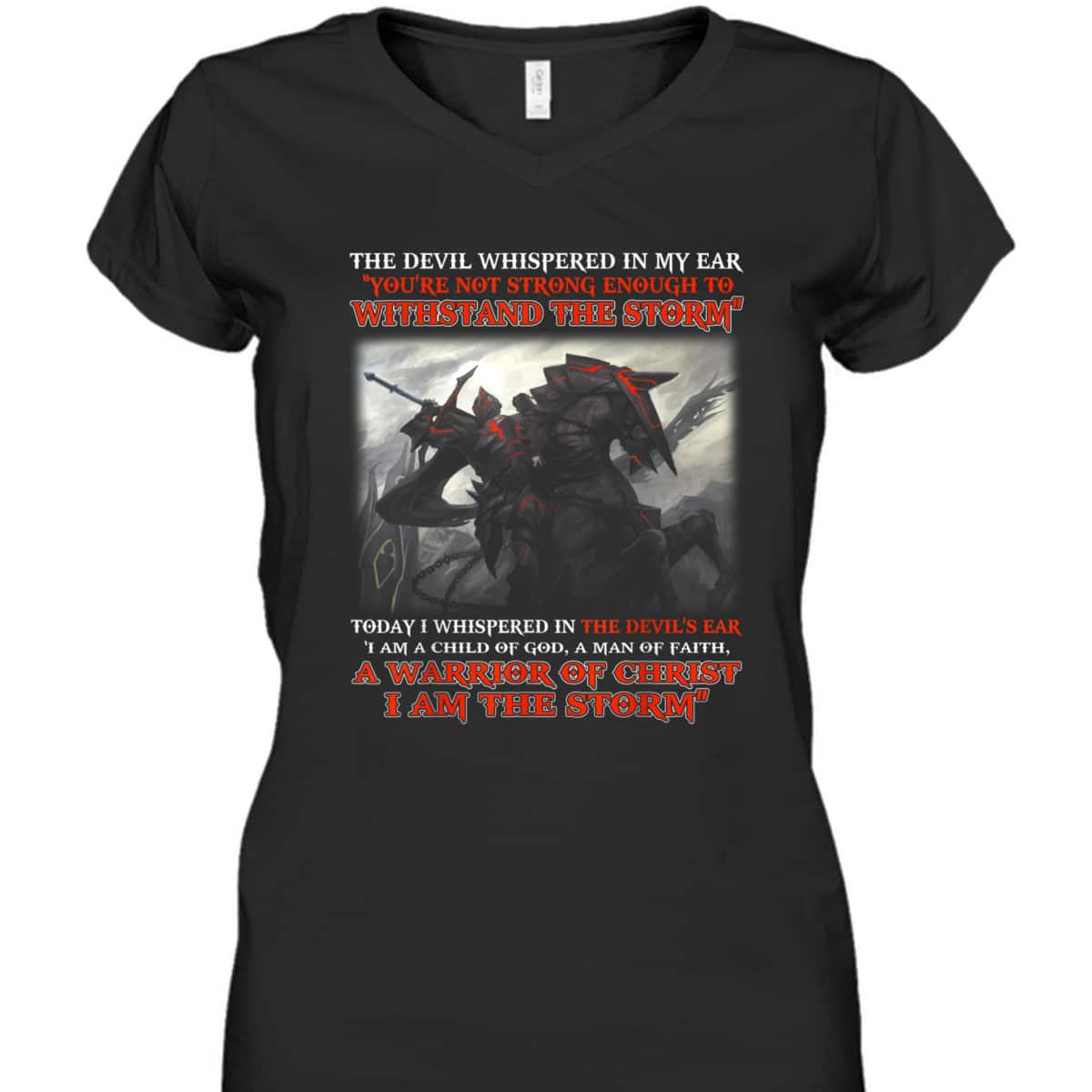 Armor Of God T-Shirt I Am A Child Of God A Warrior Of Christ Christian Religion Gift