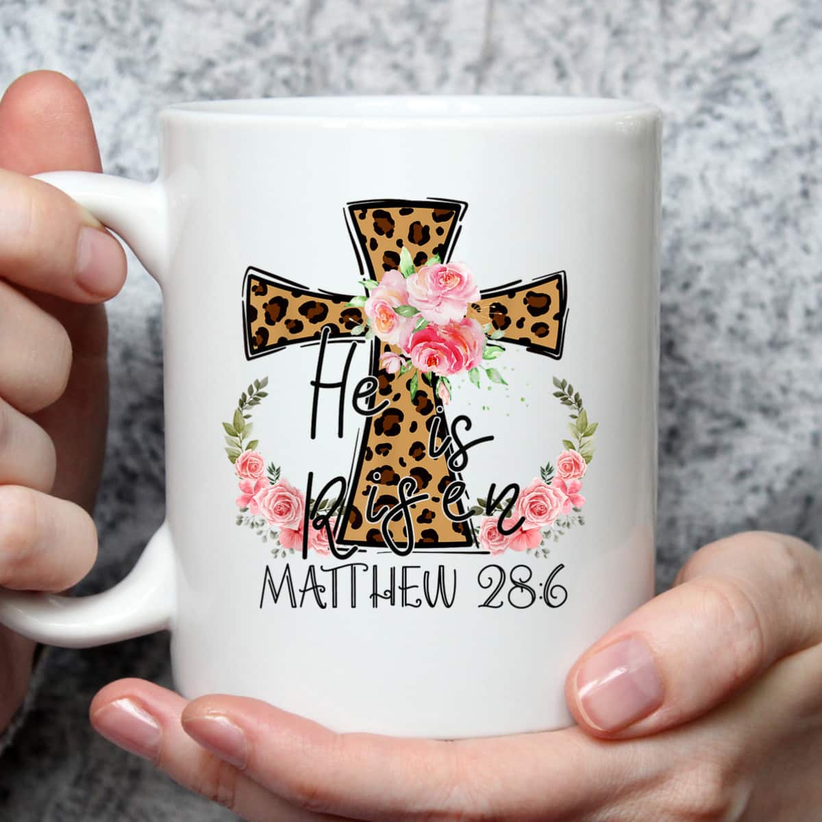 He Is Risen Jesus Christian Happy Easter Floral Leopart Matthew 28:6 T-Shirt He Is Risen Jesus Christian Happy Easter Floral Leopart Matthew 28:6 T-Shirt