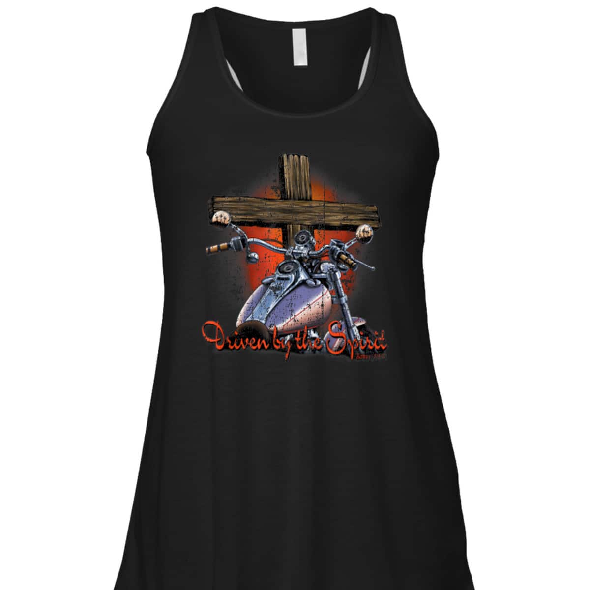 Driven By The Spirit Cool Vintage Christian Biker T-Shirt