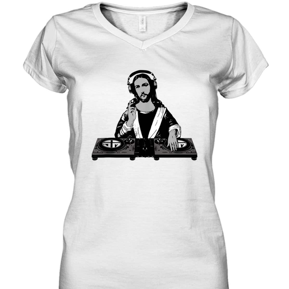 DJ Jesus Funny Christian T-Shirt Unique Gift For Jesus Lovers
