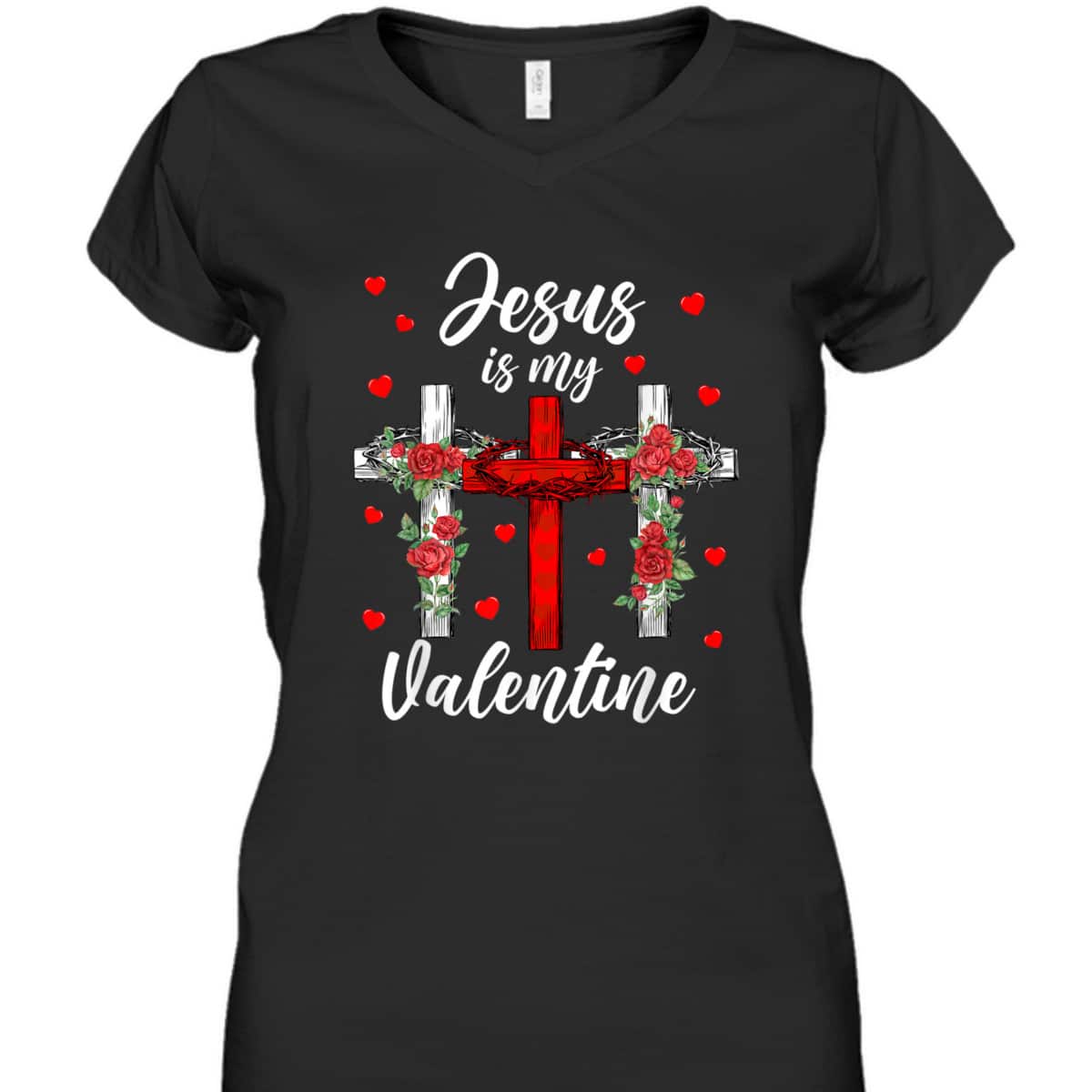 Jesus Is My Valentine T-Shirt Cross Christian Valentines Day Gift Jesus Is My Valentine T-Shirt Cross Christian Valentines Day Gift