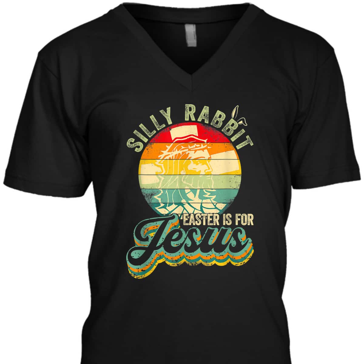 Retro Silly Rabbit Easter Is For Jesus T-Shirt Christian Religion Gift Retro Silly Rabbit Easter Is For Jesus T-Shirt Christian Religion Gift