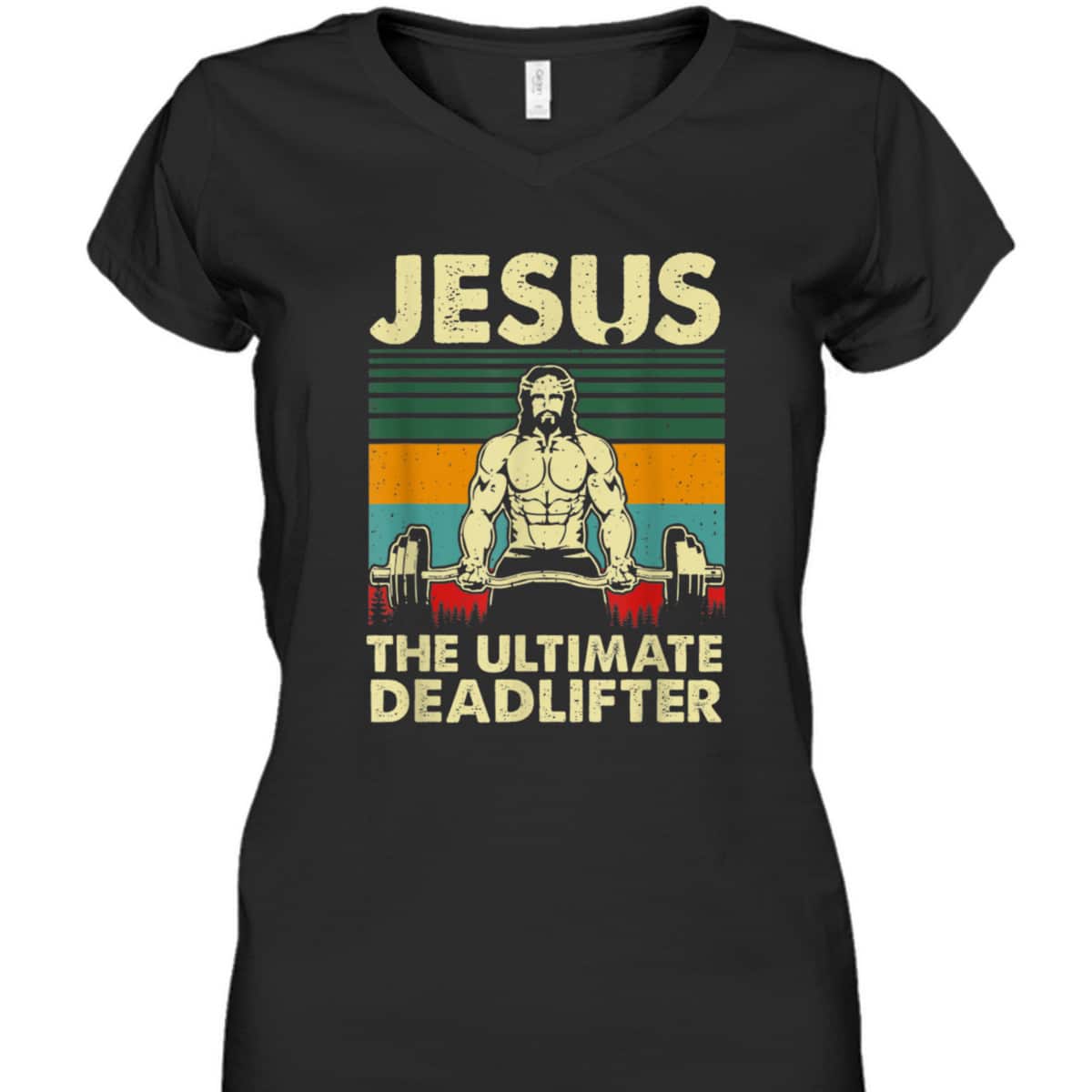 Jesus The Ultimate Deadlifter Vintage Funny Christian T-Shirt Jesus The Ultimate Deadlifter Vintage Funny Christian T-Shirt