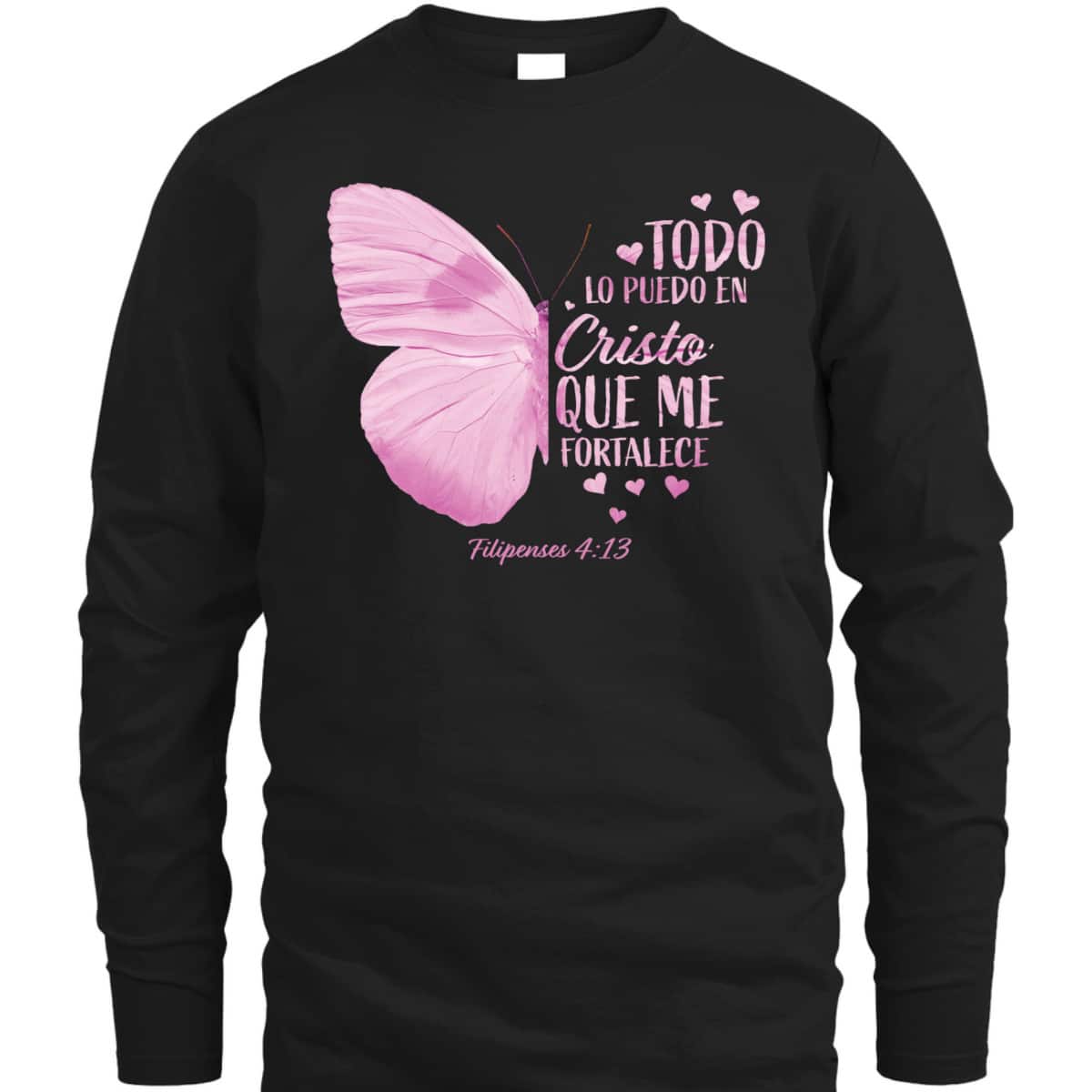 Christian Spanish Bible Verse Religious T-Shirt Filipenses 4:13 Christian Spanish Bible Verse Religious T-Shirt Filipenses 4:13