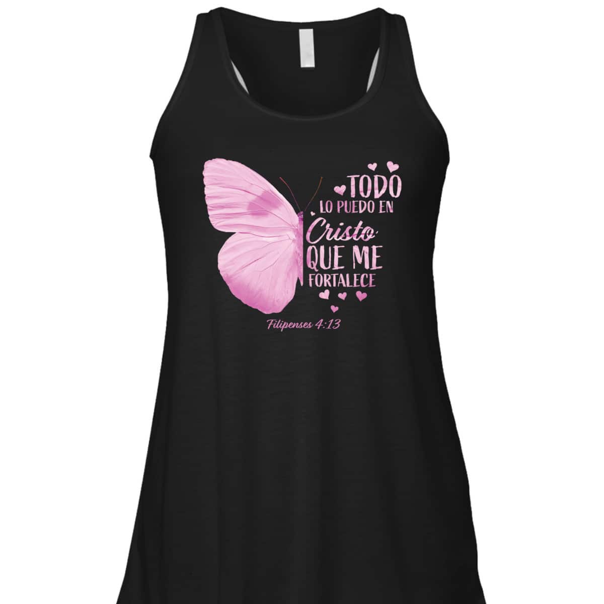 Christian Spanish Bible Verse Religious T-Shirt Filipenses 4:13