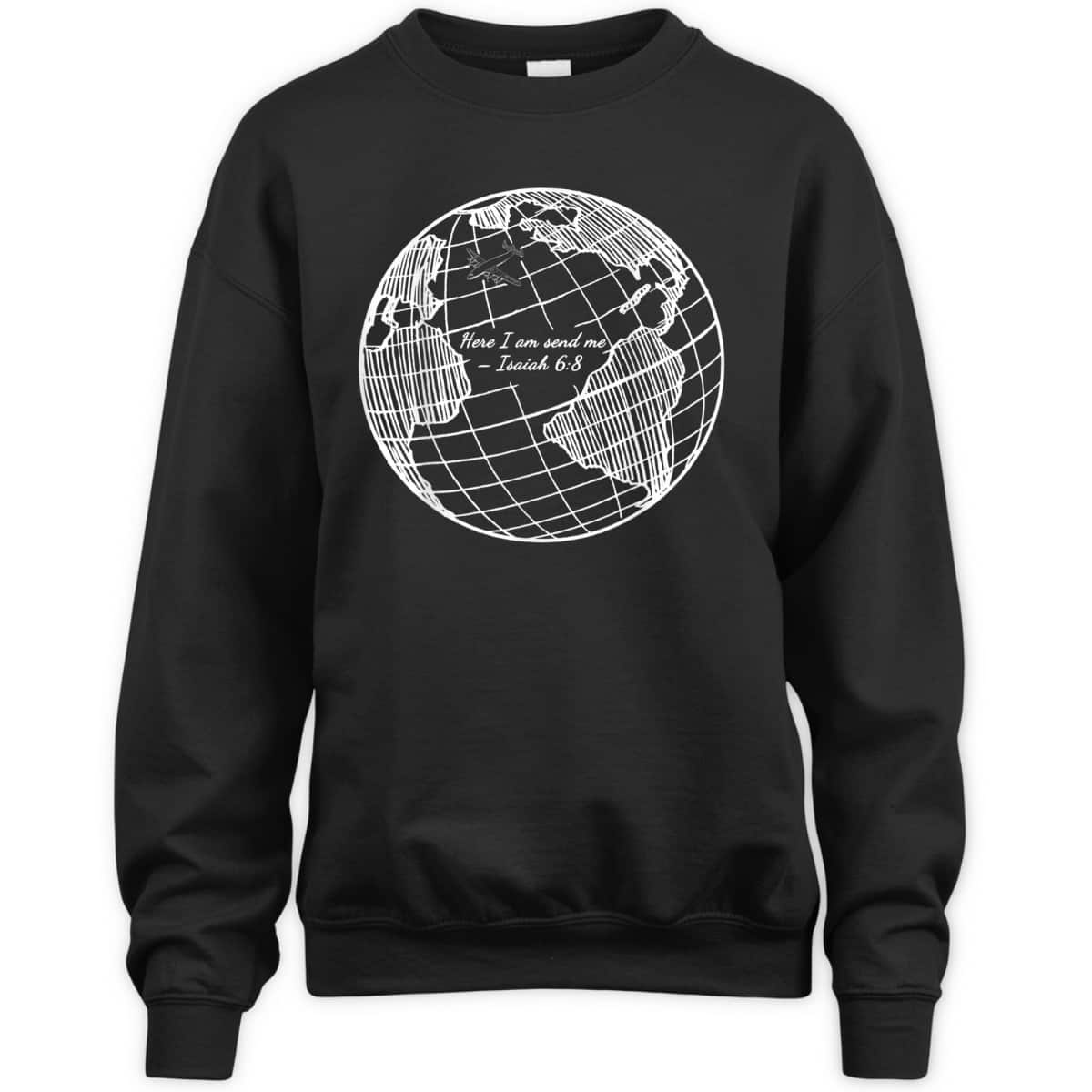 Here I Am Send Me Isaiah 6:8 Christian Missionary Religious Bible Verse T-Shirt Gift