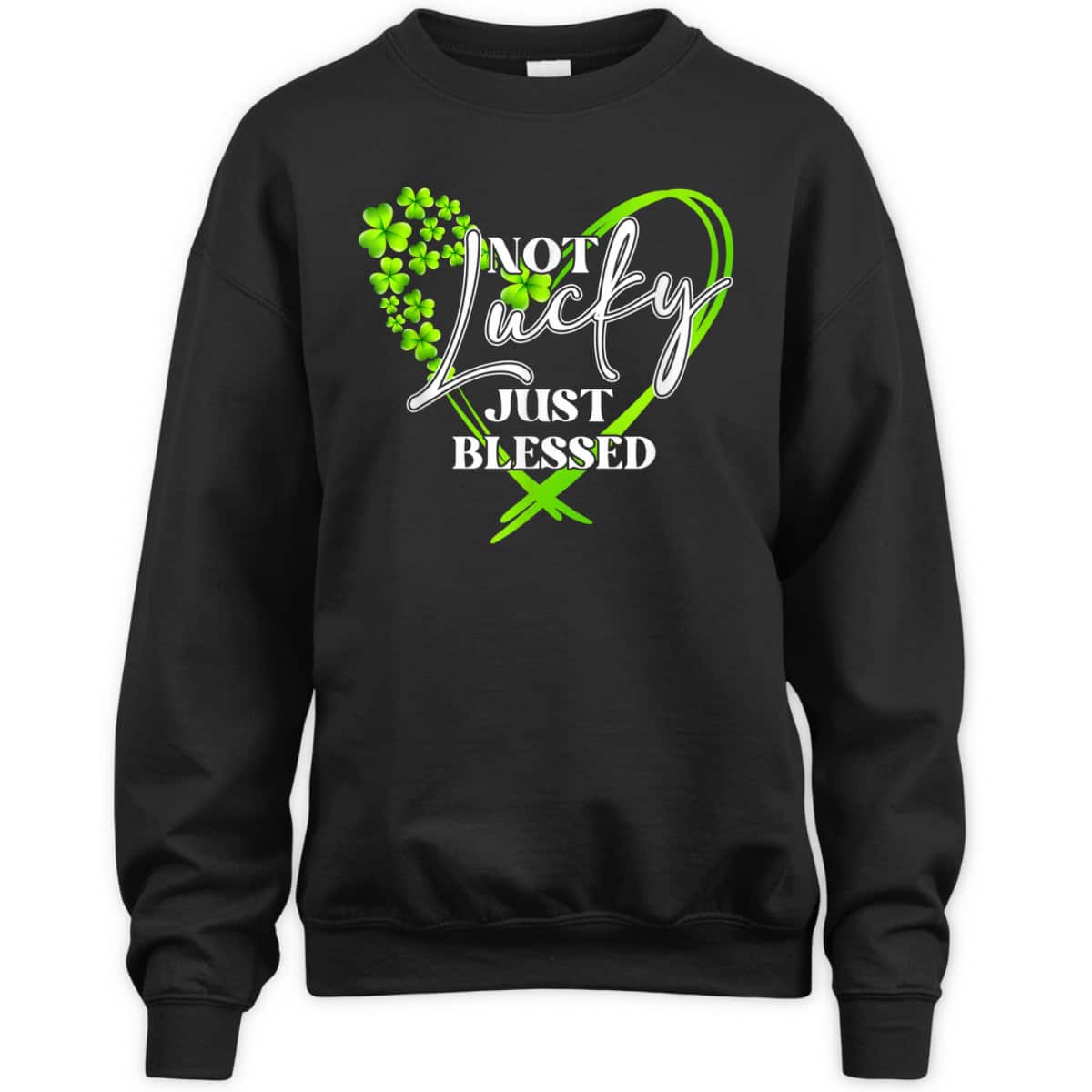 Romans 4:7-8 T-Shirt Not Lucky Just Blessed Heart Shamrock Christian St Patrick's Day Gift Romans 4:7-8 T-Shirt Not Lucky Just Blessed Heart Shamrock Christian St Patrick's Day Gift