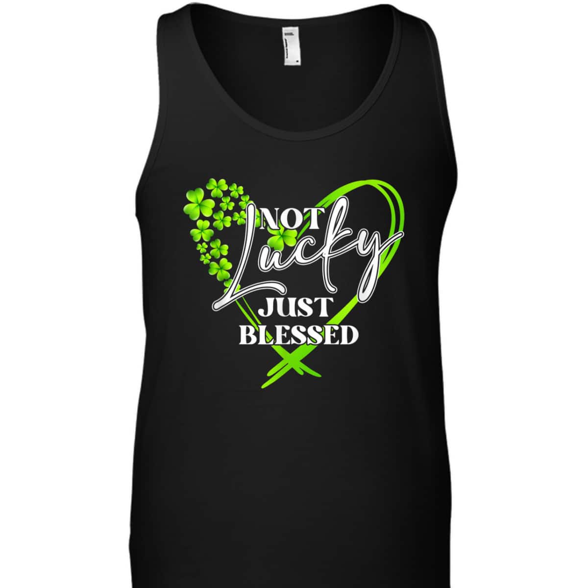 Romans 4:7-8 T-Shirt Not Lucky Just Blessed Heart Shamrock Christian St Patrick's Day Gift Romans 4:7-8 T-Shirt Not Lucky Just Blessed Heart Shamrock Christian St Patrick's Day Gift