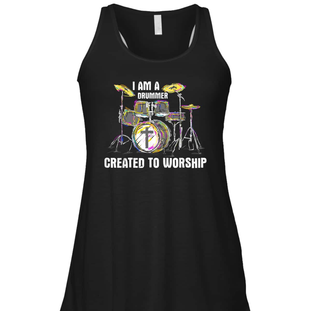 I Am A Drummer Created To Worship T-Shirt Christian Musician I Am A Drummer Created To Worship T-Shirt Christian Musician