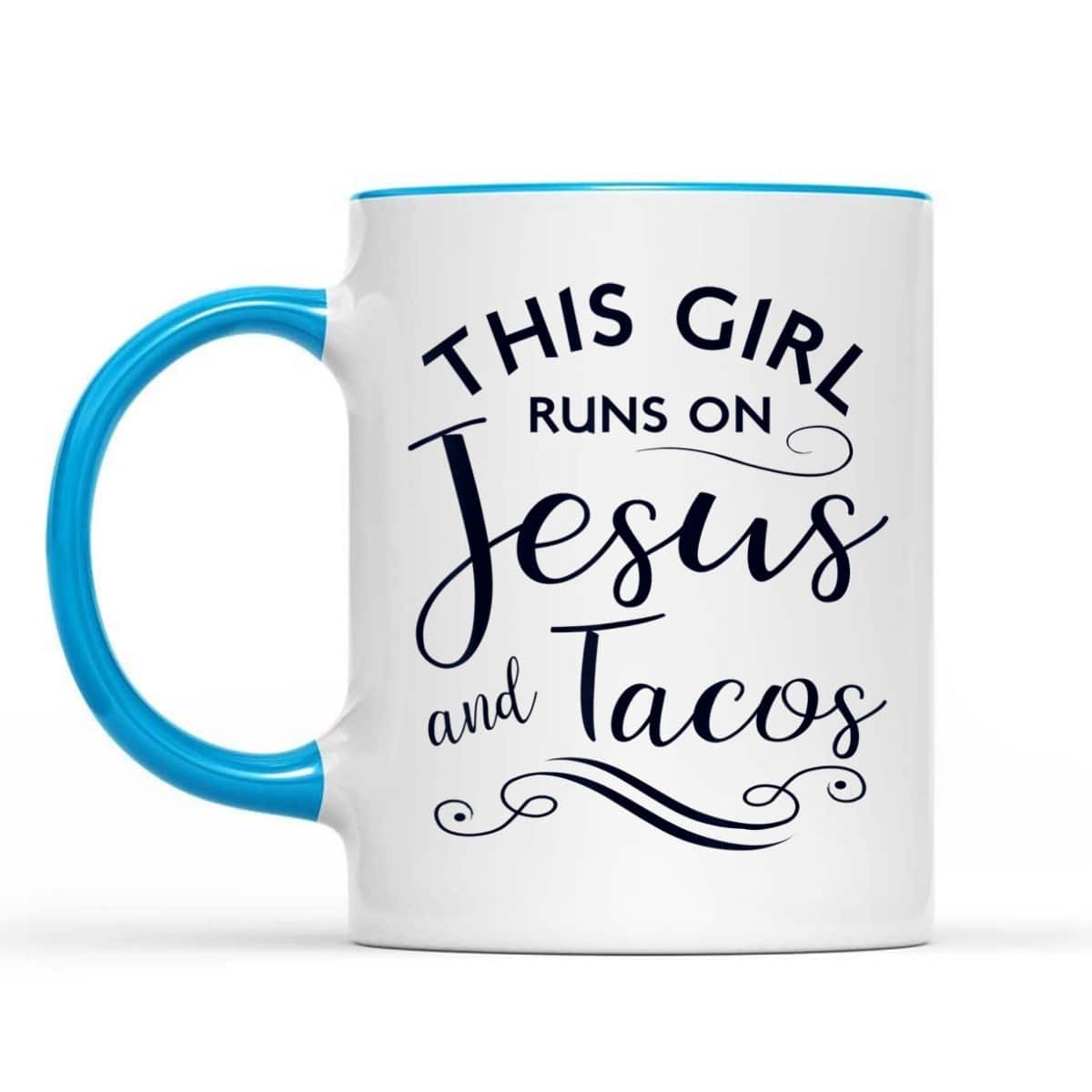 This Girl Runs On Jesus And Tacos Funny Christian T-Shirt This Girl Runs On Jesus And Tacos Funny Christian T-Shirt