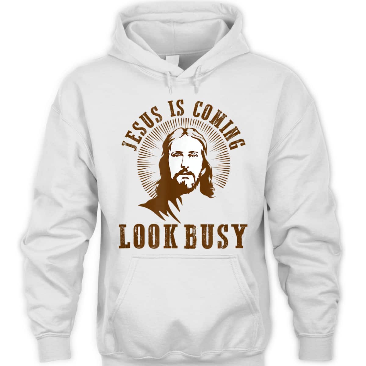 Jesus Is Coming Look Busy Funny Christian Religious T-Shirt