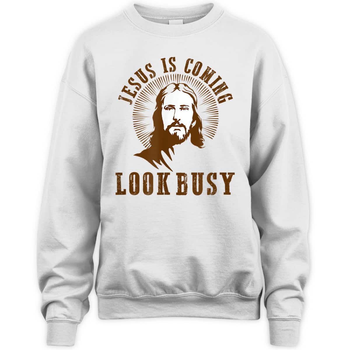 Jesus Is Coming Look Busy Funny Christian Religious T-Shirt Jesus Is Coming Look Busy Funny Christian Religious T-Shirt