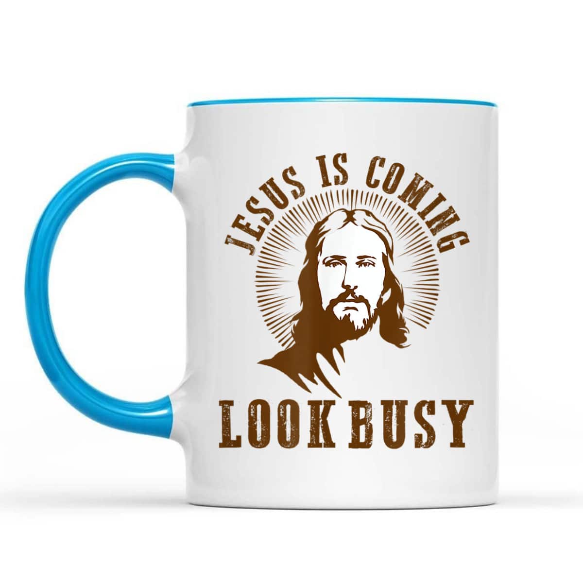 Jesus Is Coming Look Busy Funny Christian Religious T-Shirt Jesus Is Coming Look Busy Funny Christian Religious T-Shirt