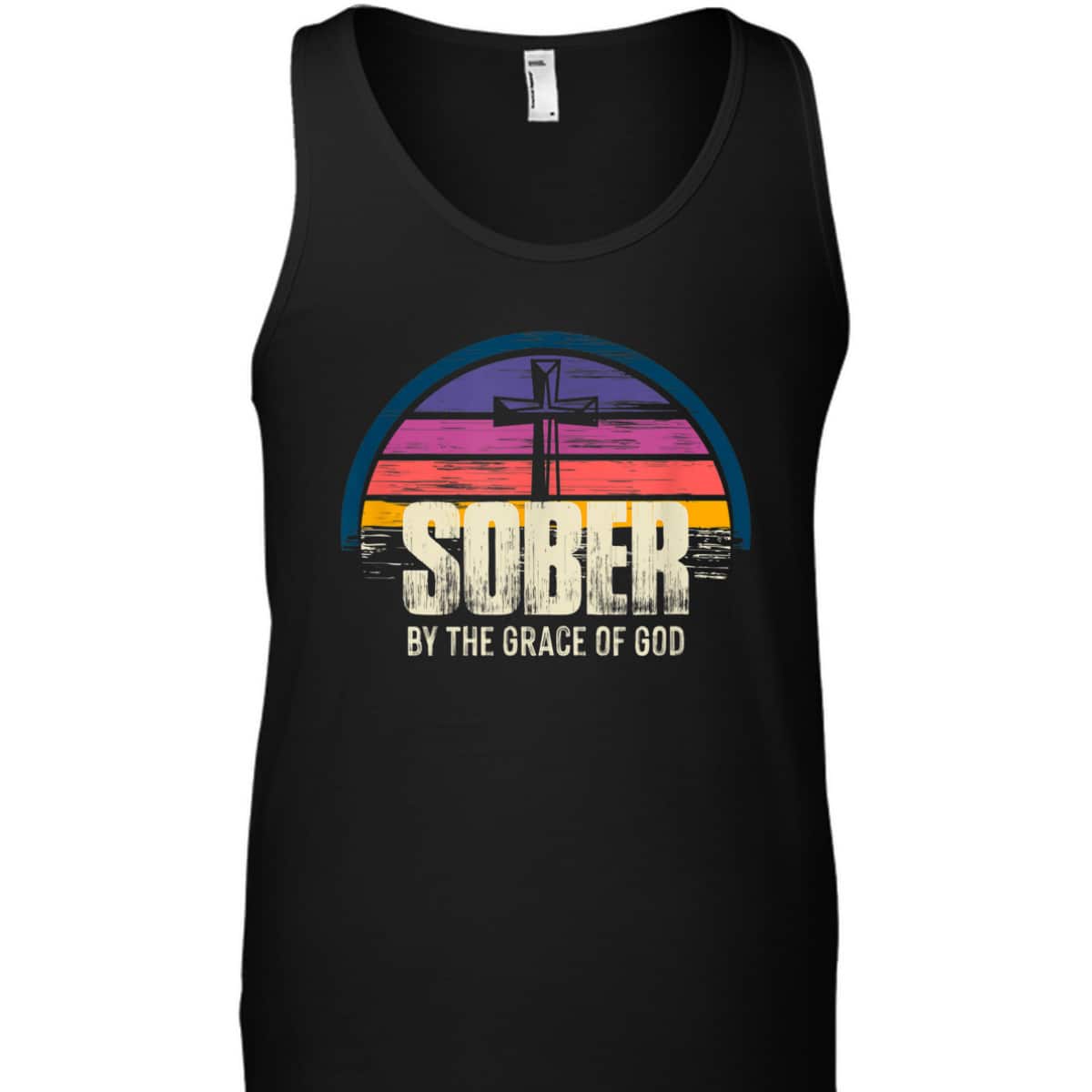 Sober By The Grace Of God T-Shirt Christian Religious Gift