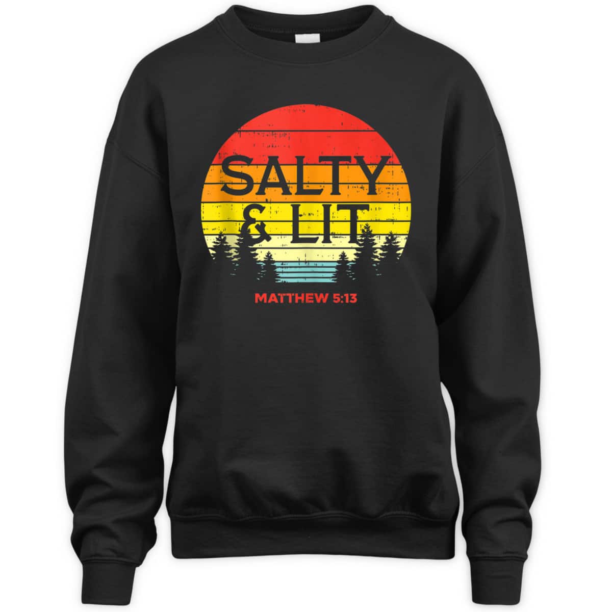 Salty And Lit Matthew 5:13 Christian Bible Verse T-Shirt Gift
