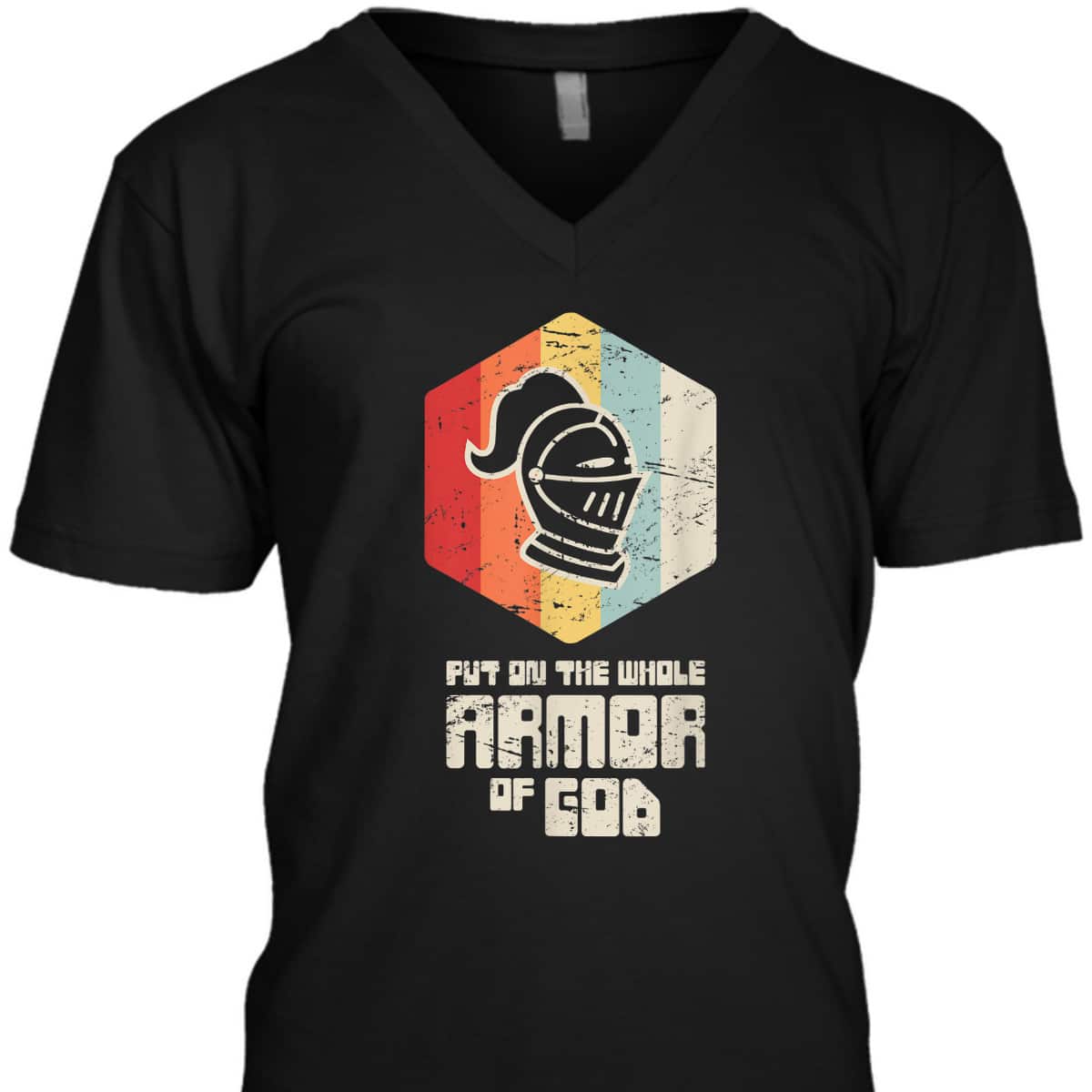 Retro Armor Of God Ephesians 6:11 T-Shirt Christianity Religious Gift