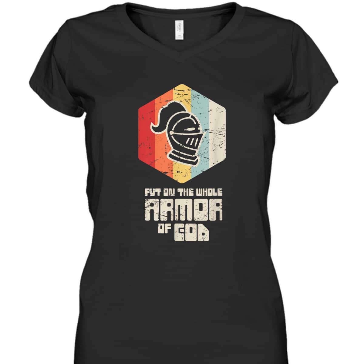Retro Armor Of God Ephesians 6:11 T-Shirt Christianity Religious Gift