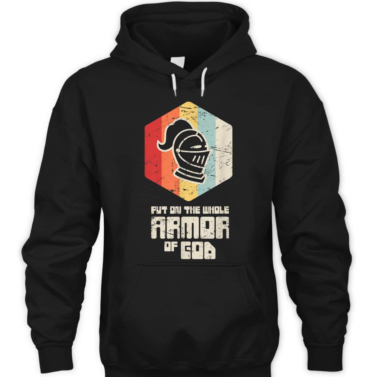 Retro Armor Of God Ephesians 6:11 T-Shirt Christianity Religious Gift