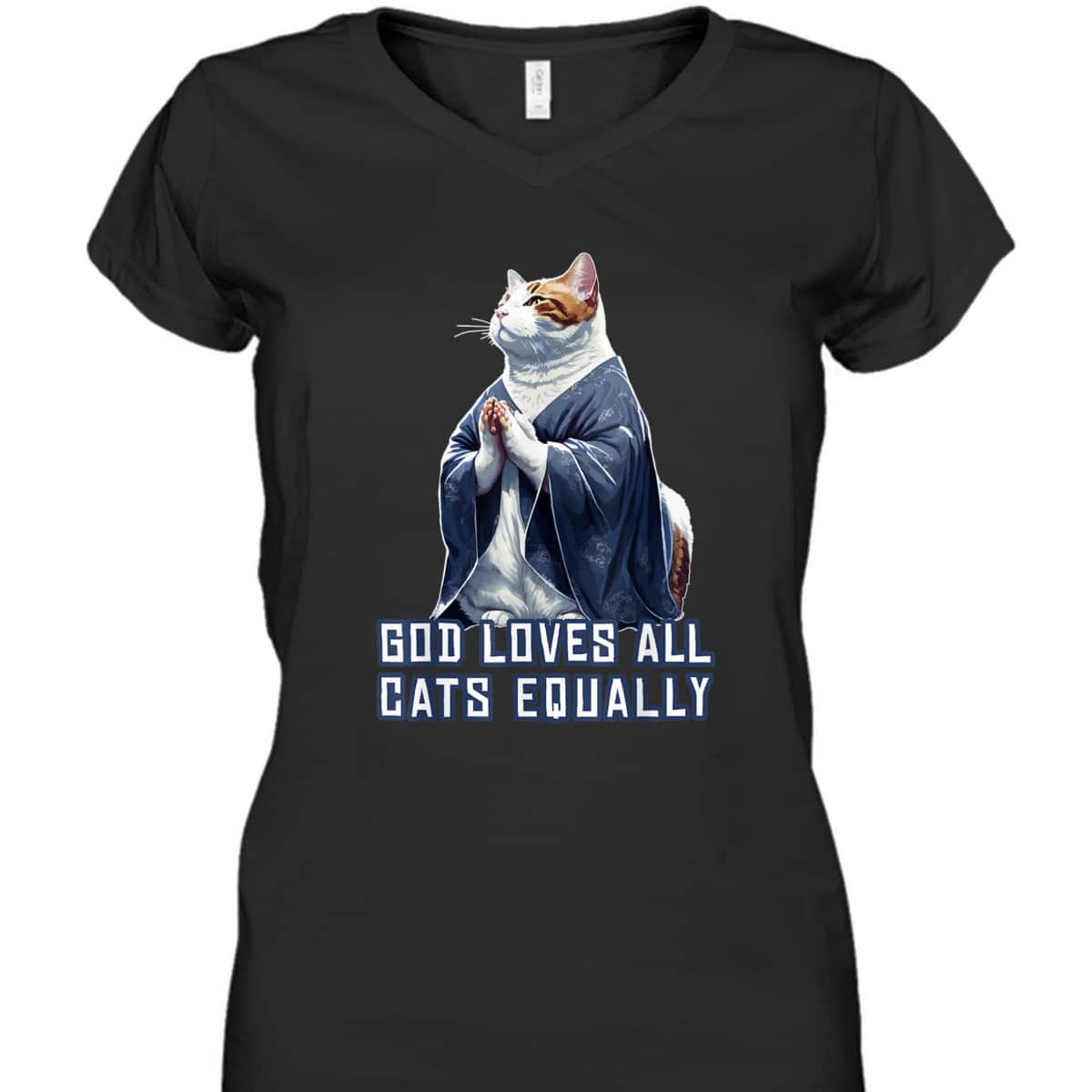 God Loves All Cats Equally T-Shirt Best Gift For Christian Cat Lovers God Loves All Cats Equally T-Shirt Best Gift For Christian Cat Lovers