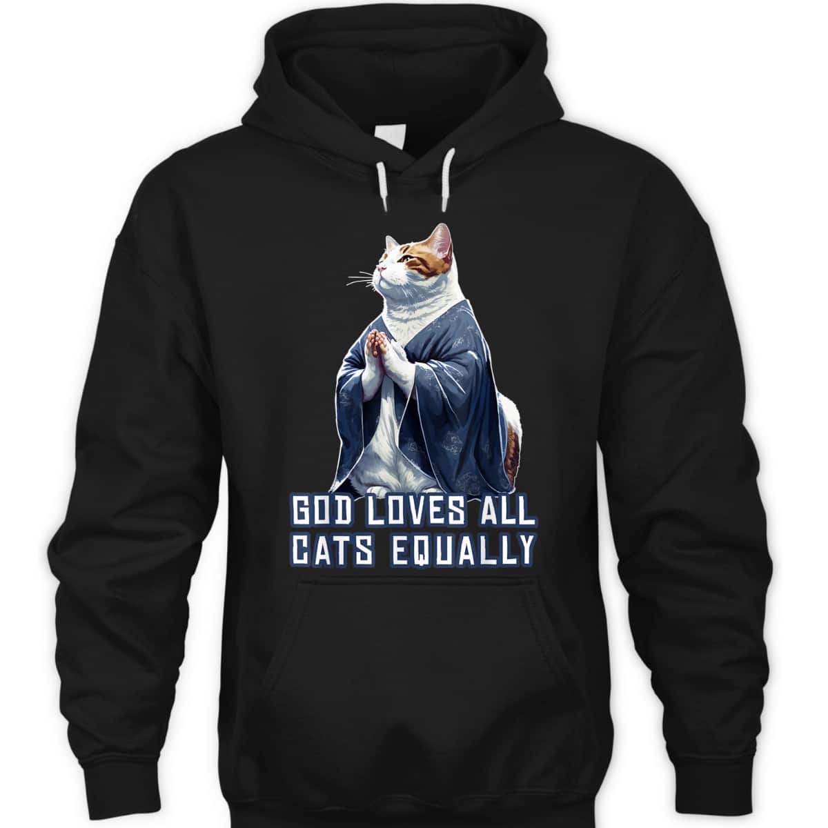 God Loves All Cats Equally T-Shirt Best Gift For Christian Cat Lovers