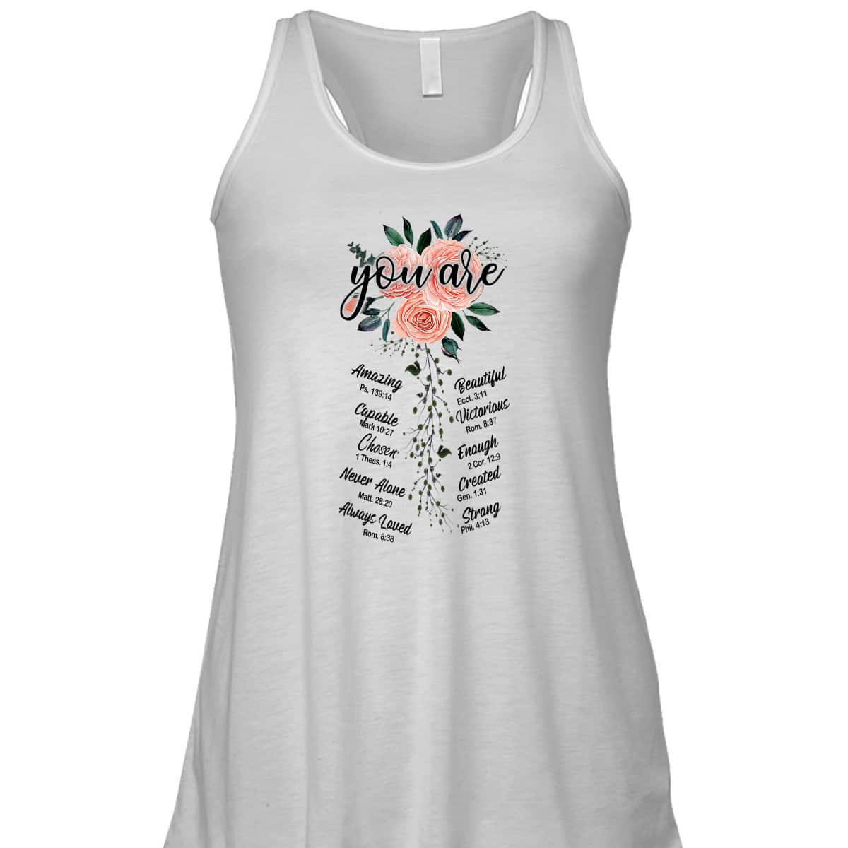 Floral You Are Christian Bible Verse Religious T-Shirt Gift Floral You Are Christian Bible Verse Religious T-Shirt Gift