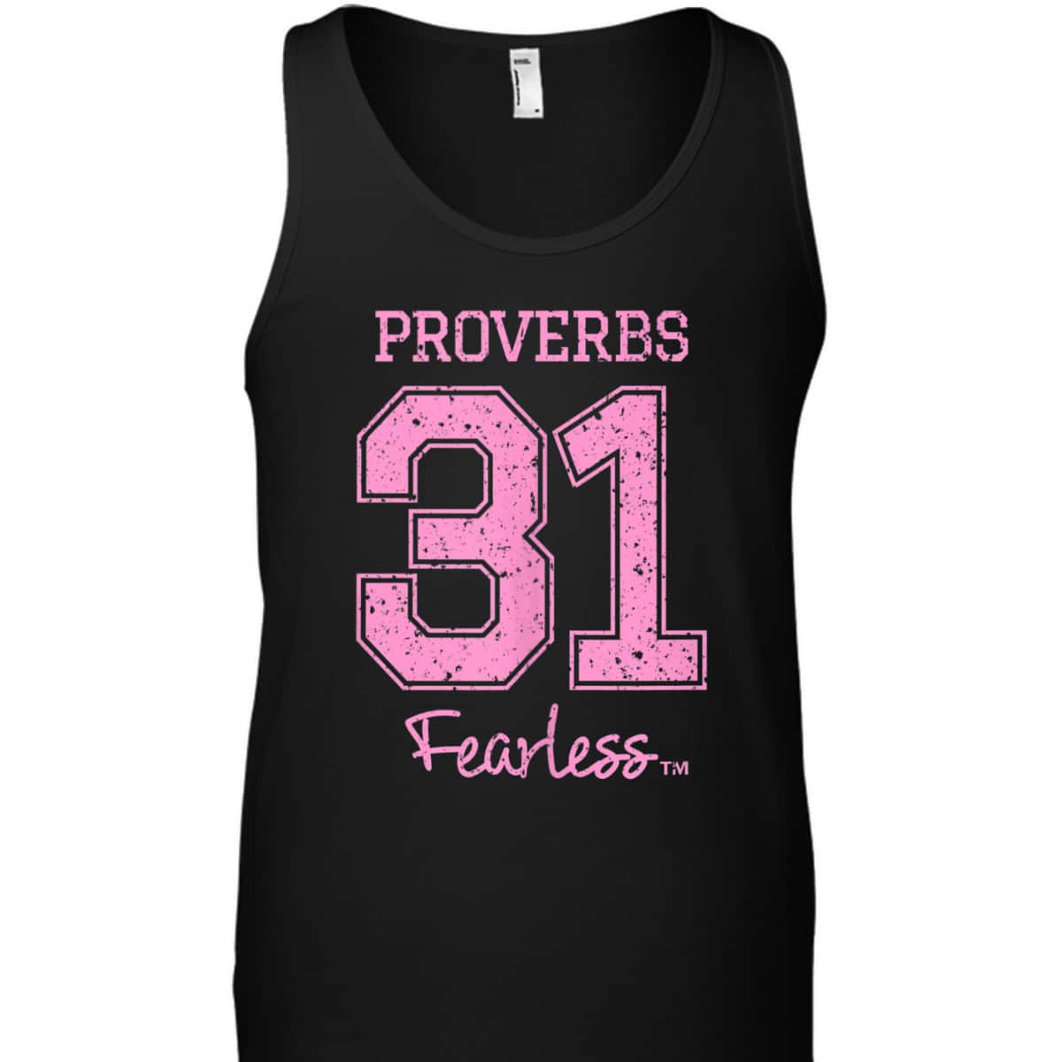 Proverbs 31 Fearless T-Shirt Bible Verse Encouraging Christian Religious Gift