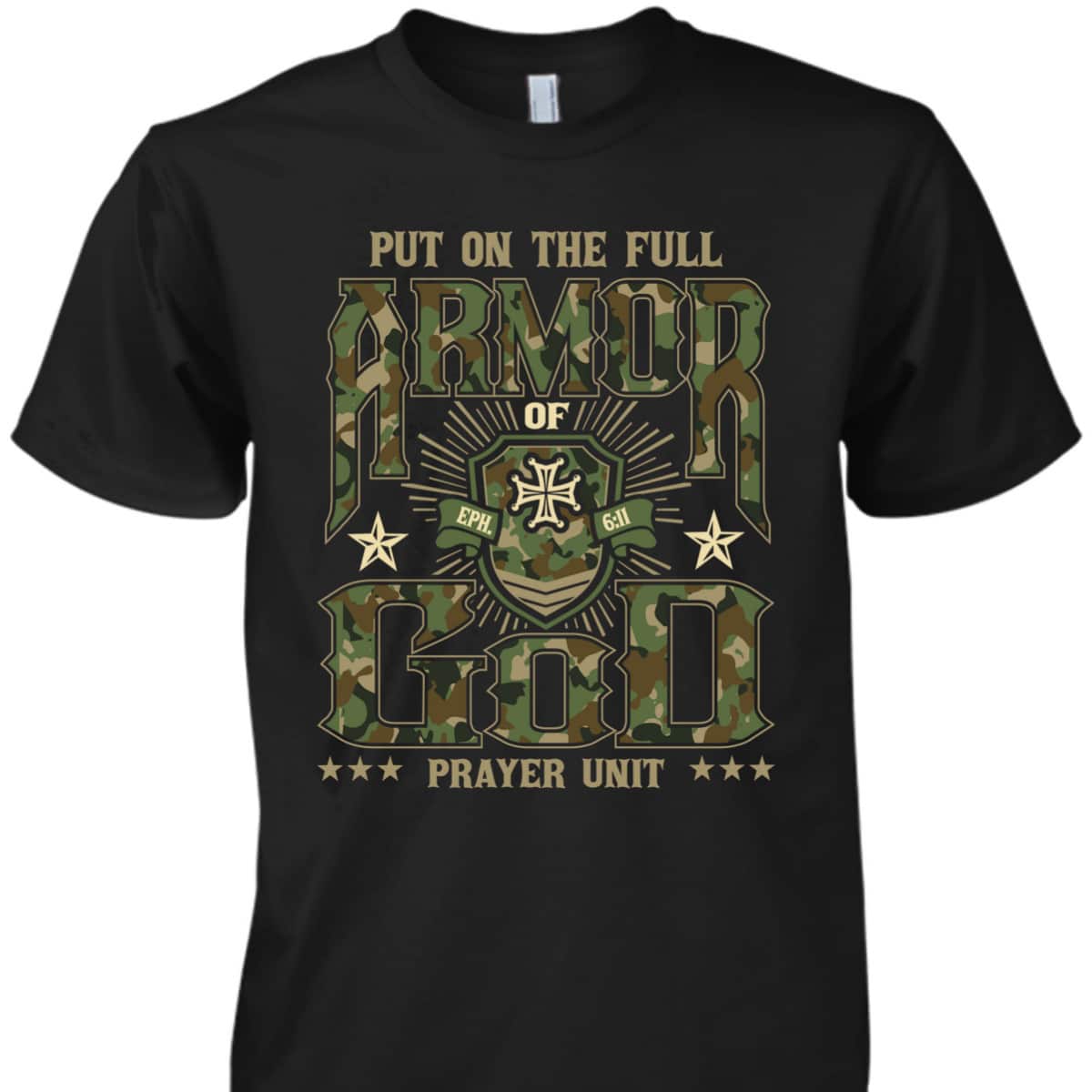 Put On The Full Armor Of God Prayer Christian Religious Bible Gift T-Shirt