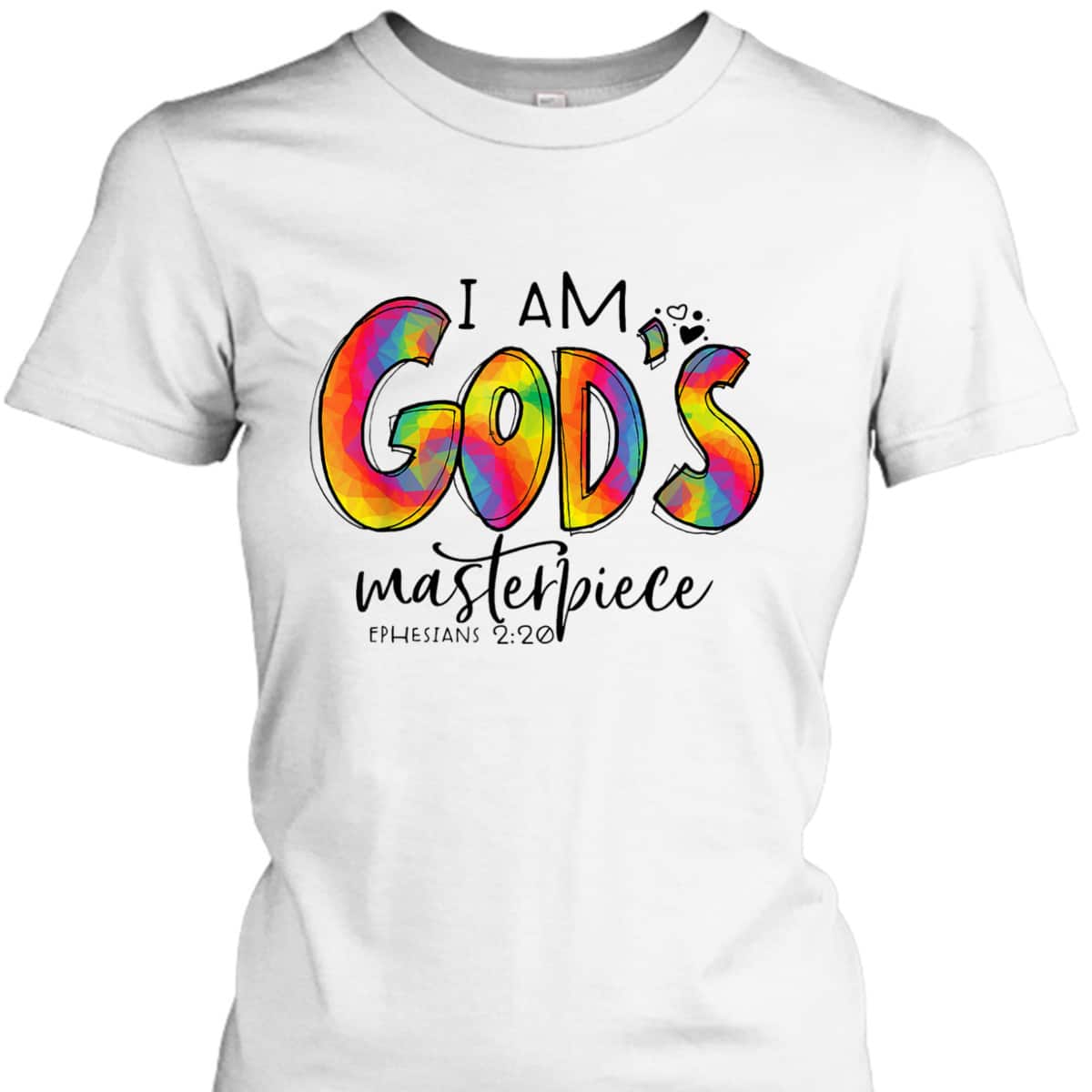 I’m God's Masterpiece Ephesians 2:20 T-Shirt Bible Verse Christian Gift I’m God's Masterpiece Ephesians 2:20 T-Shirt Bible Verse Christian Gift
