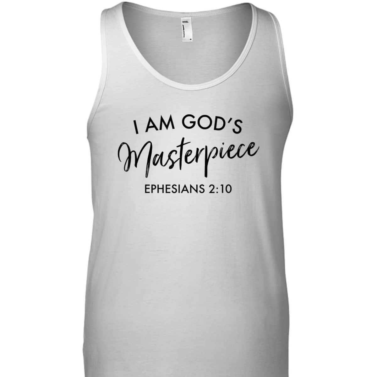 I Am God's Masterpiece T-Shirt Ephesians 2:10 Encouraging Bible Verse Christian Gift