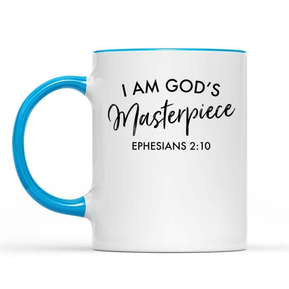 I Am God's Masterpiece T-Shirt Ephesians 2:10 Encouraging Bible Verse Christian Gift