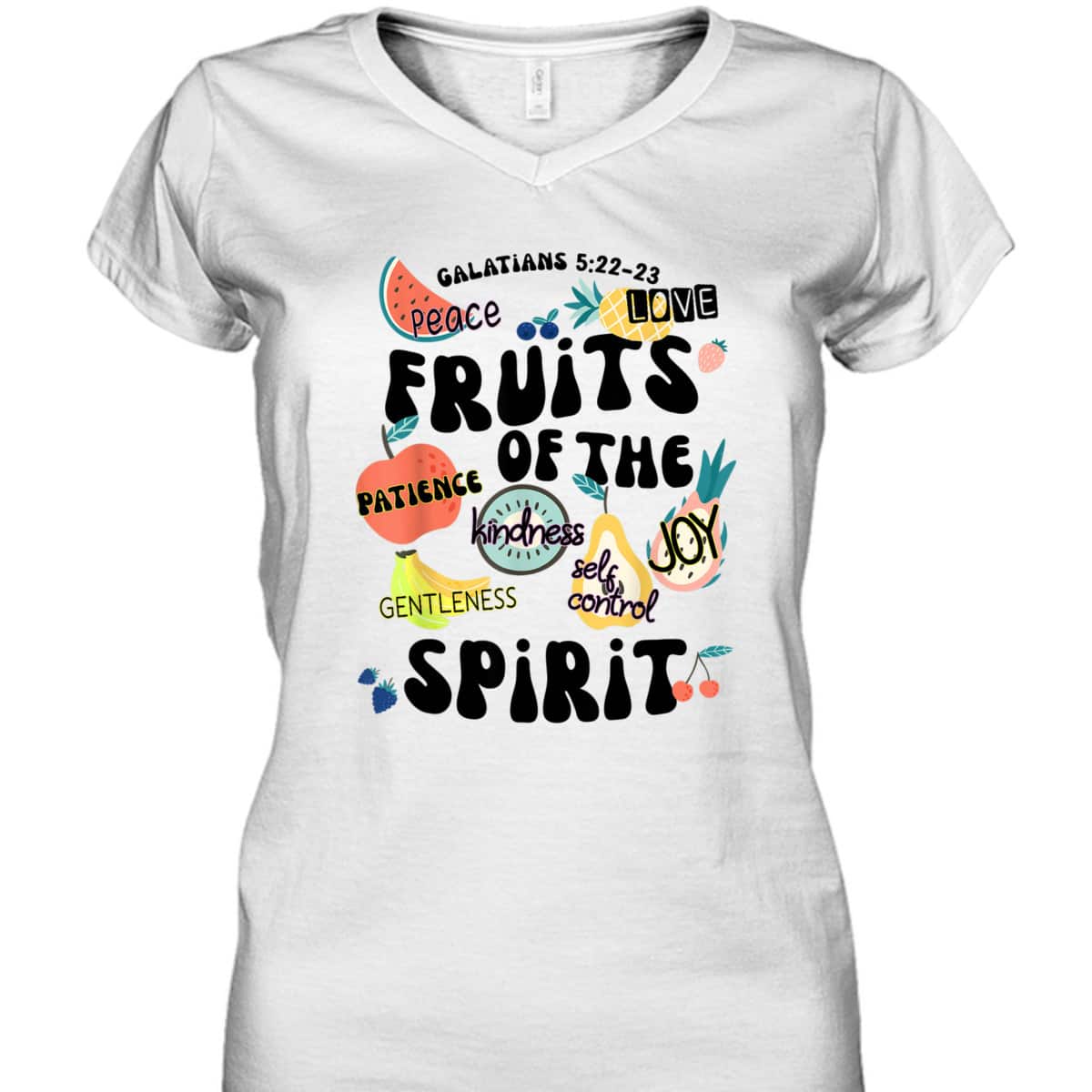 Fruits Of The Spirit Galatians 5:22-23 Bible Verse T-Shirt Gift Fruits Of The Spirit Galatians 5:22-23 Bible Verse T-Shirt Gift