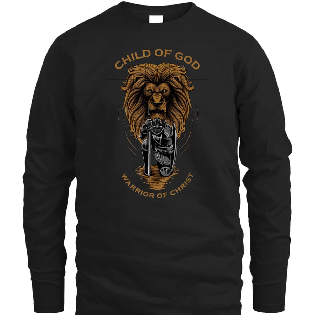 Child Of God Warrior Of Christ Armor Of God T-Shirt Jesus Christian Faith Gift