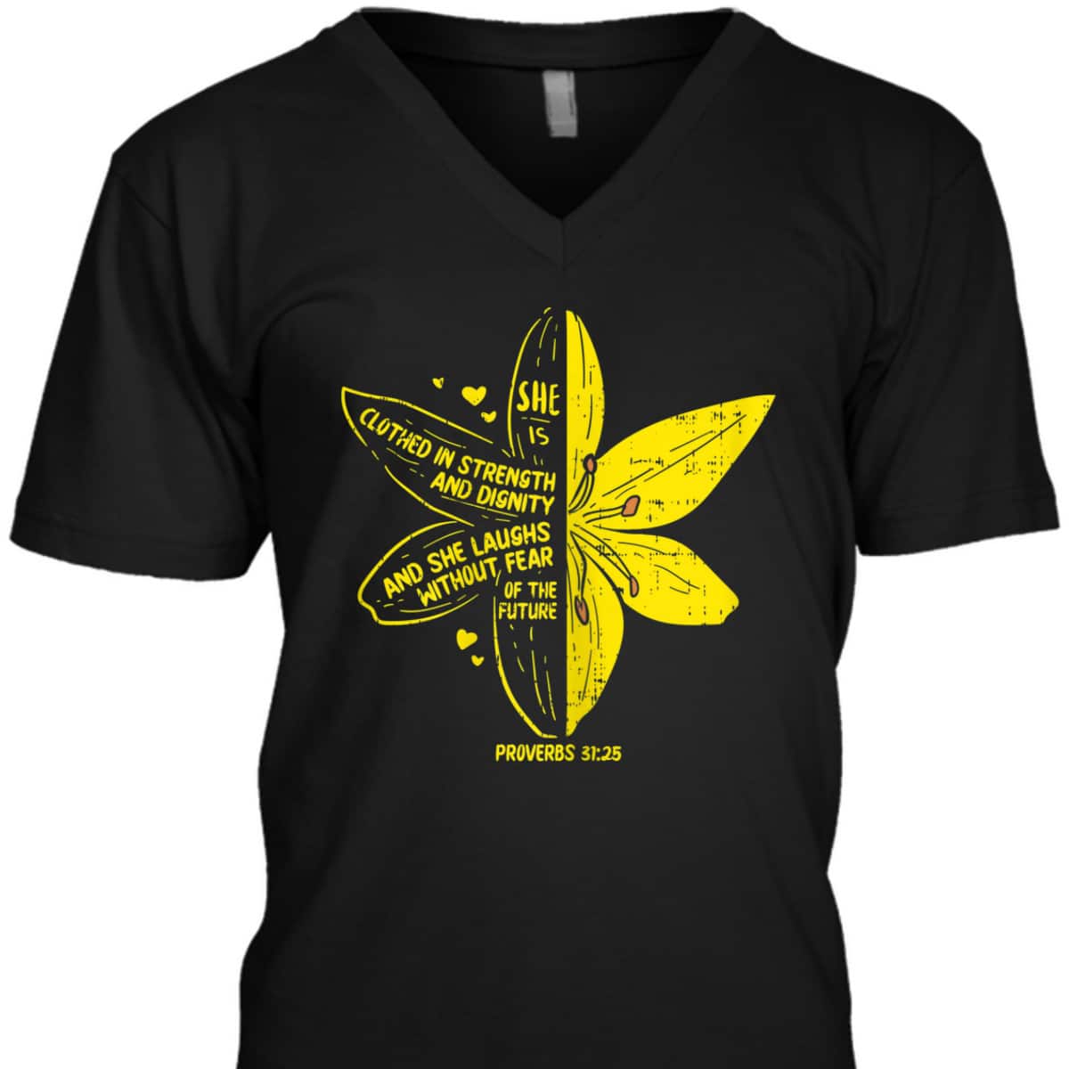 She's Clothed In Strength And Dignity T-Shirt Proverbs 31:25 Bible Verse Christian Gift She's Clothed In Strength And Dignity T-Shirt Proverbs 31:25 Bible Verse Christian Gift