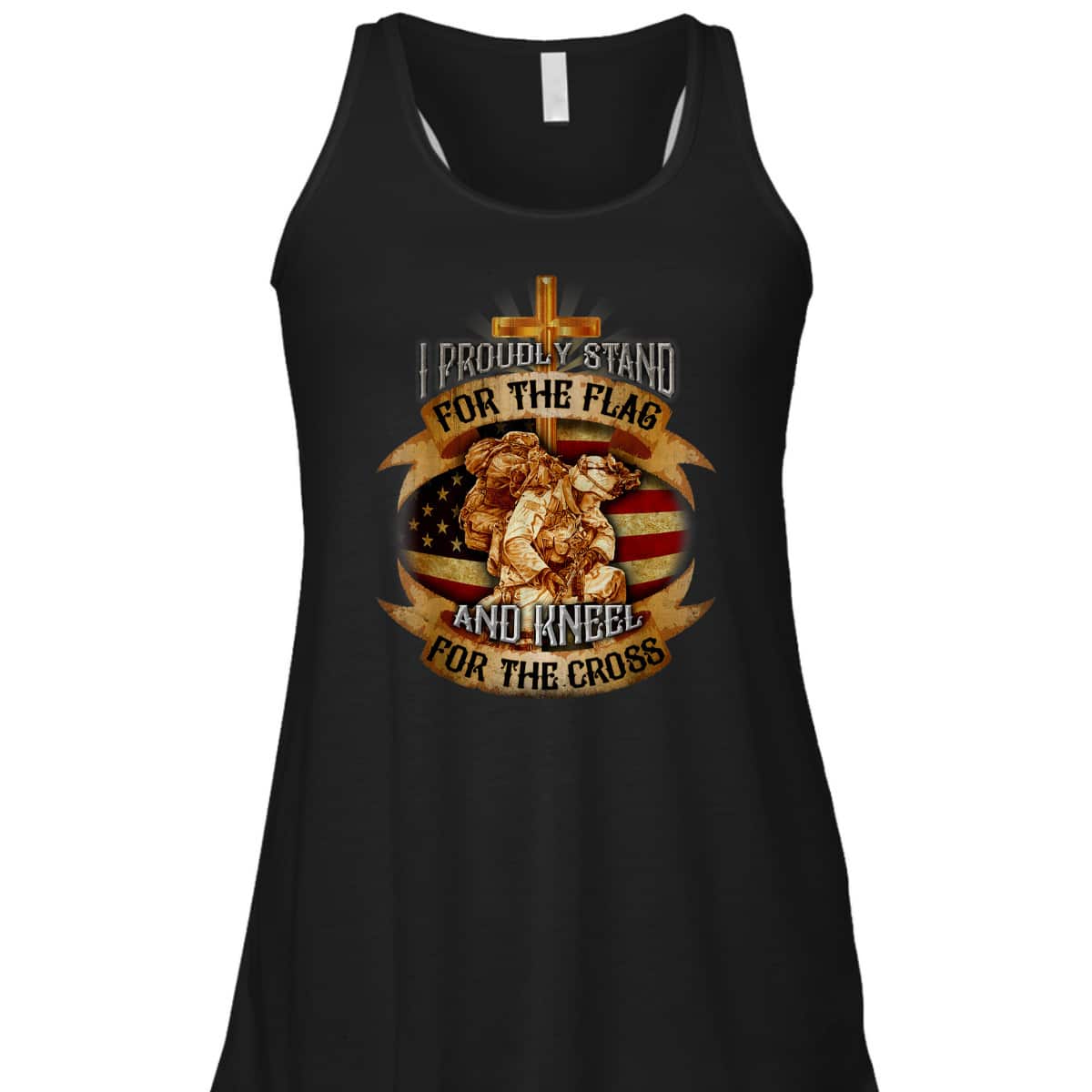 Stand For The Flag Kneel For The Cross US American Patriotic T-Shirt Memorial Day Gift Stand For The Flag Kneel For The Cross US American Patriotic T-Shirt Memorial Day Gift