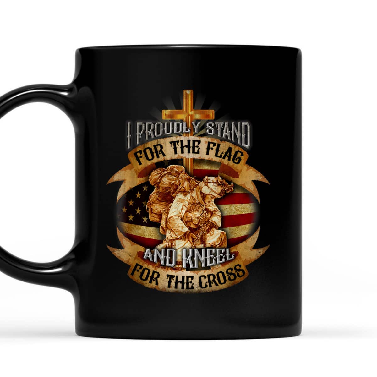 Stand For The Flag Kneel For The Cross US American Patriotic T-Shirt Memorial Day Gift Stand For The Flag Kneel For The Cross US American Patriotic T-Shirt Memorial Day Gift