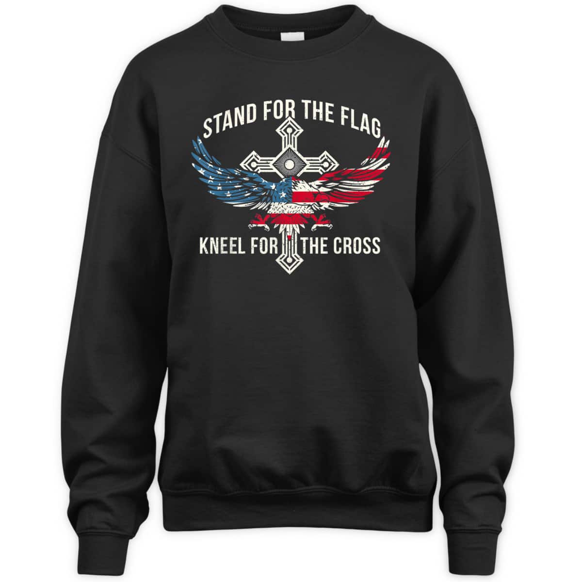 Stand For The Flag Kneel For The Cross Eagle T-Shirt USA American Flag Stand For The Flag Kneel For The Cross Eagle T-Shirt USA American Flag