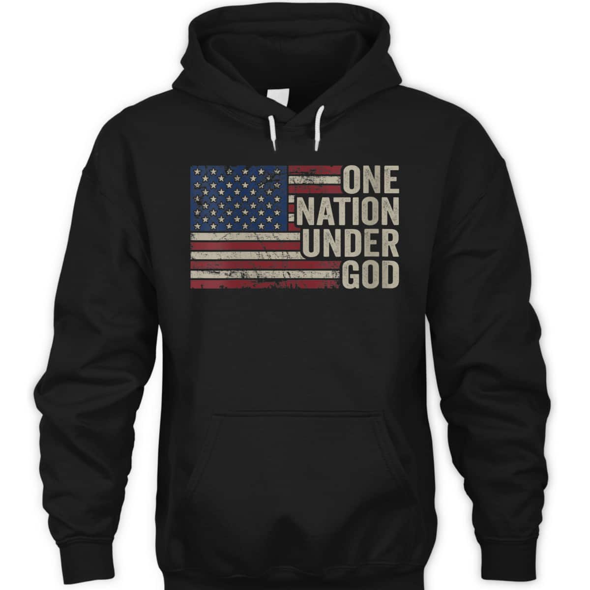 4th Of July T-Shirt One Nation Under God USA Vintage American Flag 4th Of July T-Shirt One Nation Under God USA Vintage American Flag