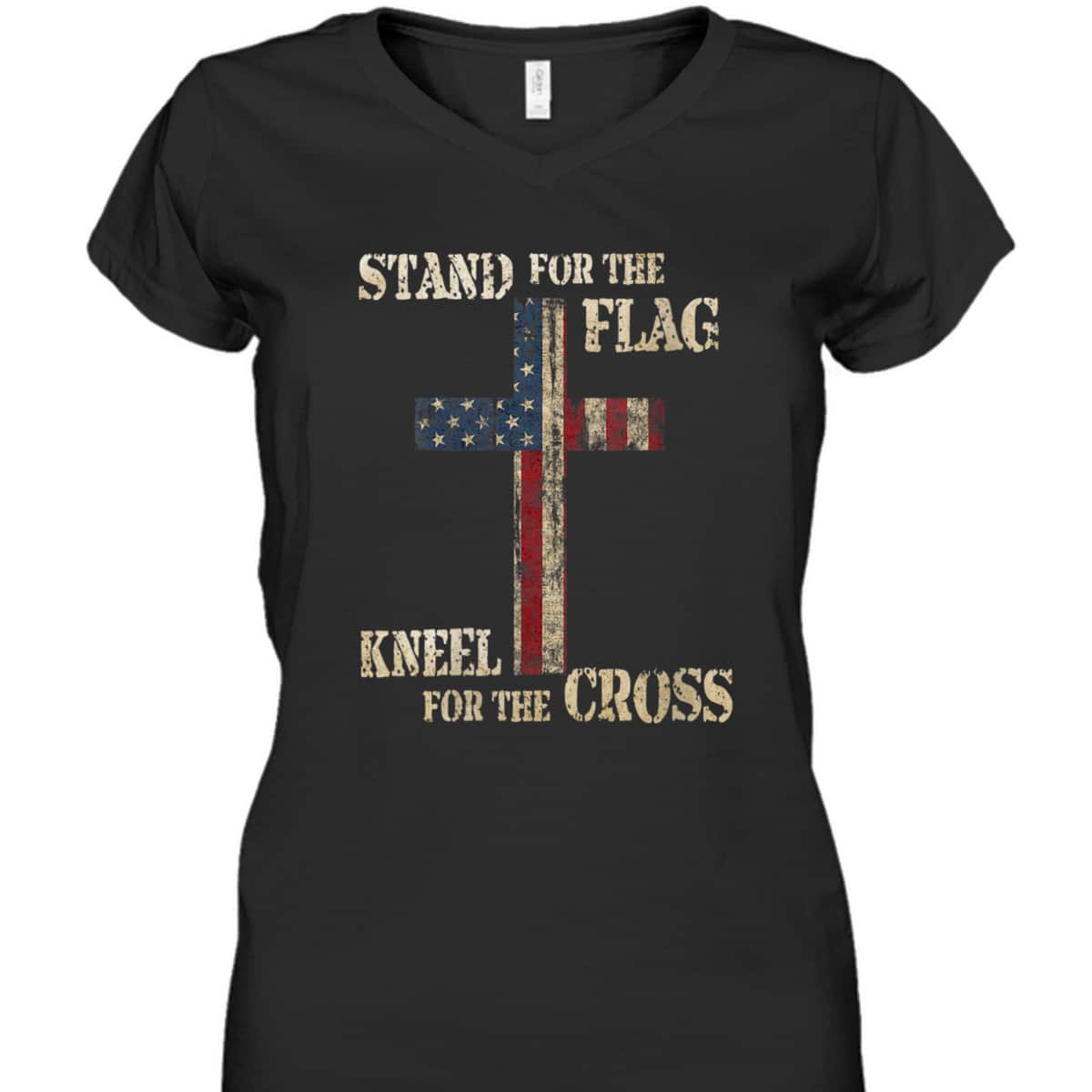 Stand For The Flag Kneel For The Cross Faith T-Shirt American Patriotic Stand For The Flag Kneel For The Cross Faith T-Shirt American Patriotic