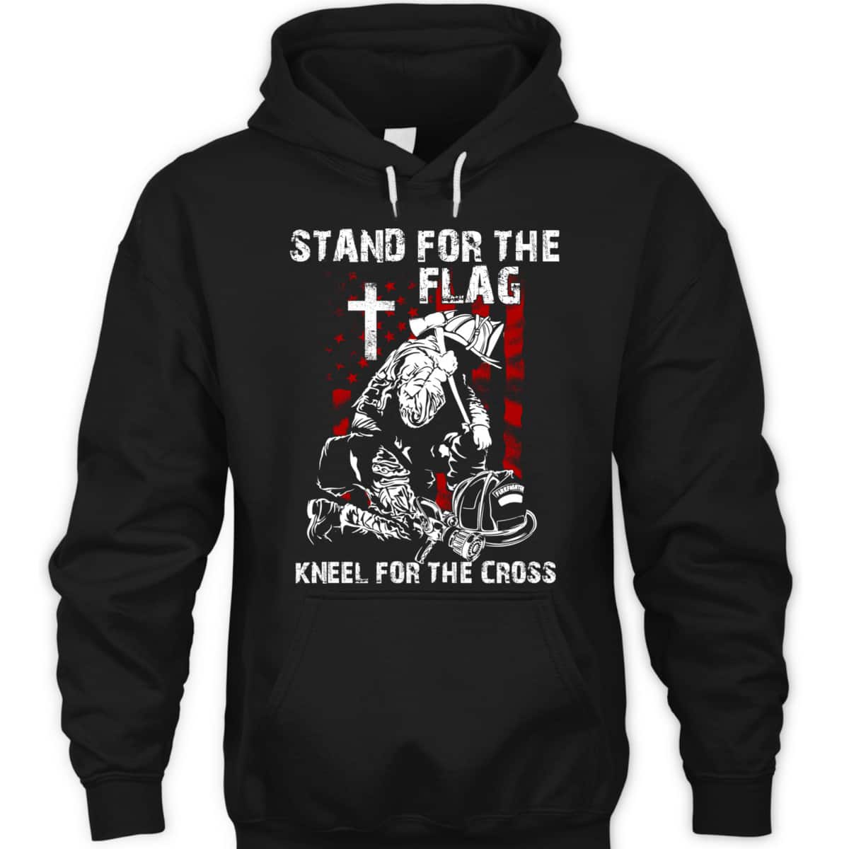 USA Flag T-Shirt I Stand For The Flag Kneel For The Cross USA Flag T-Shirt I Stand For The Flag Kneel For The Cross