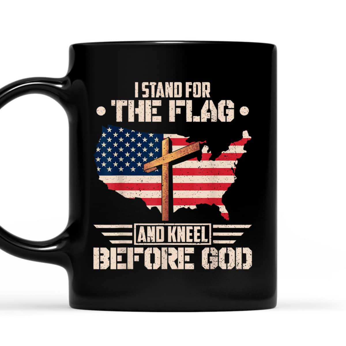 I Stand For The Flag Kneel Before God US American Flag Christian Cross T-Shirt I Stand For The Flag Kneel Before God US American Flag Christian Cross T-Shirt
