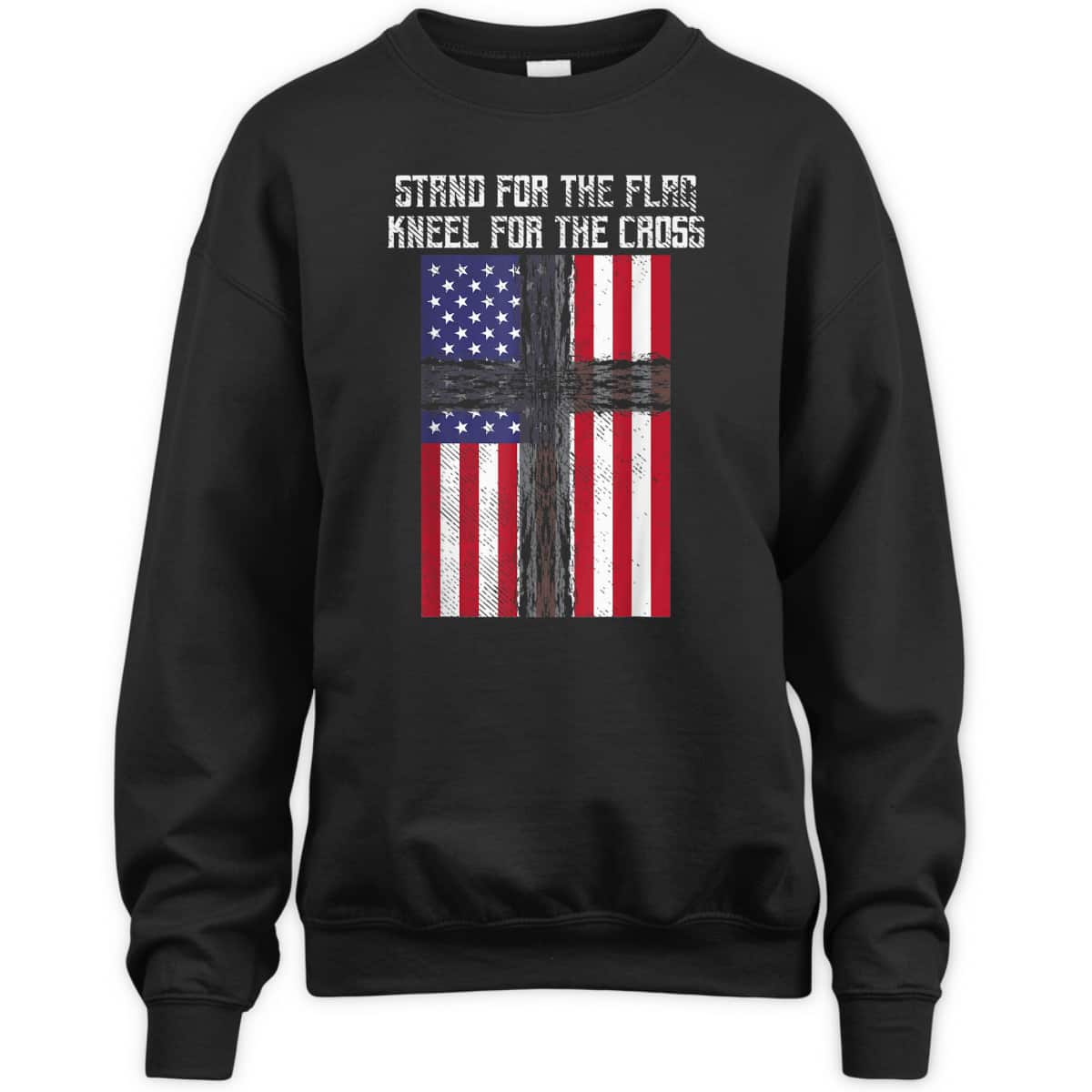 Stand For The Flag Kneel For The Cross Christian God Jesus US American Patriotic T-Shirt Stand For The Flag Kneel For The Cross Christian God Jesus US American Patriotic T-Shirt