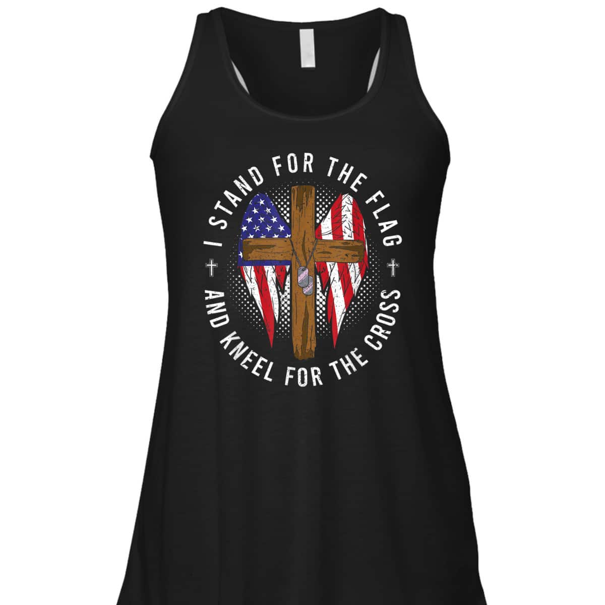 I Stand For The Flag Kneel For The Cross US Flag T-Shirt Memorial Day Veteran's Day Gift I Stand For The Flag Kneel For The Cross US Flag T-Shirt Memorial Day Veteran's Day Gift