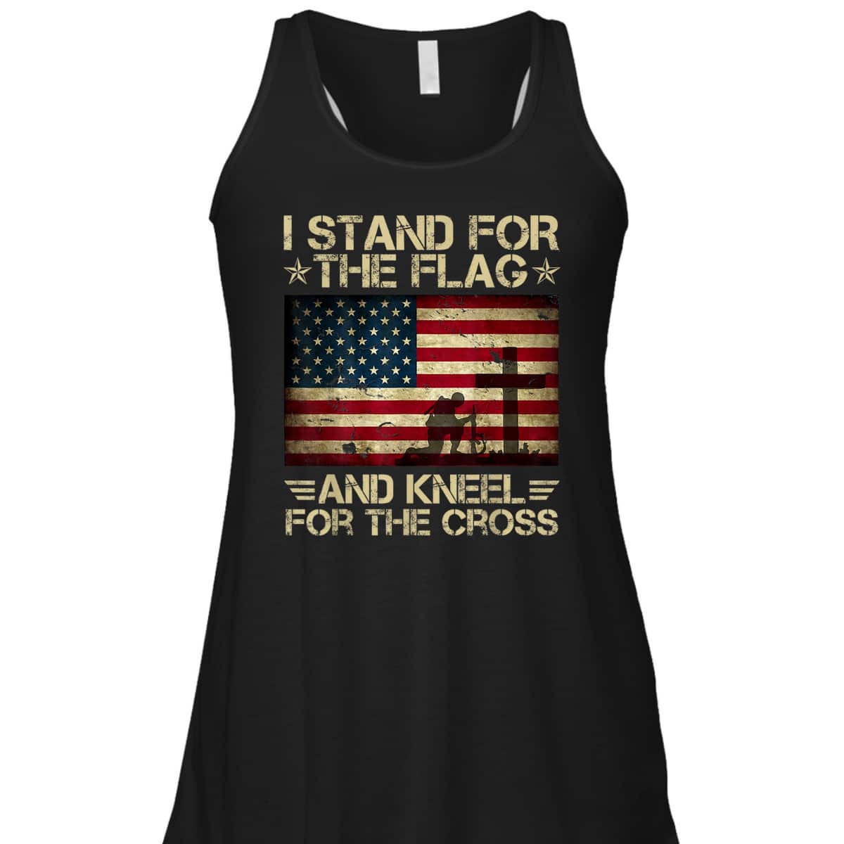 I Stand For The Flag Kneel For The Cross Memorial Day T-Shirt Veterans Day Gift I Stand For The Flag Kneel For The Cross Memorial Day T-Shirt Veterans Day Gift