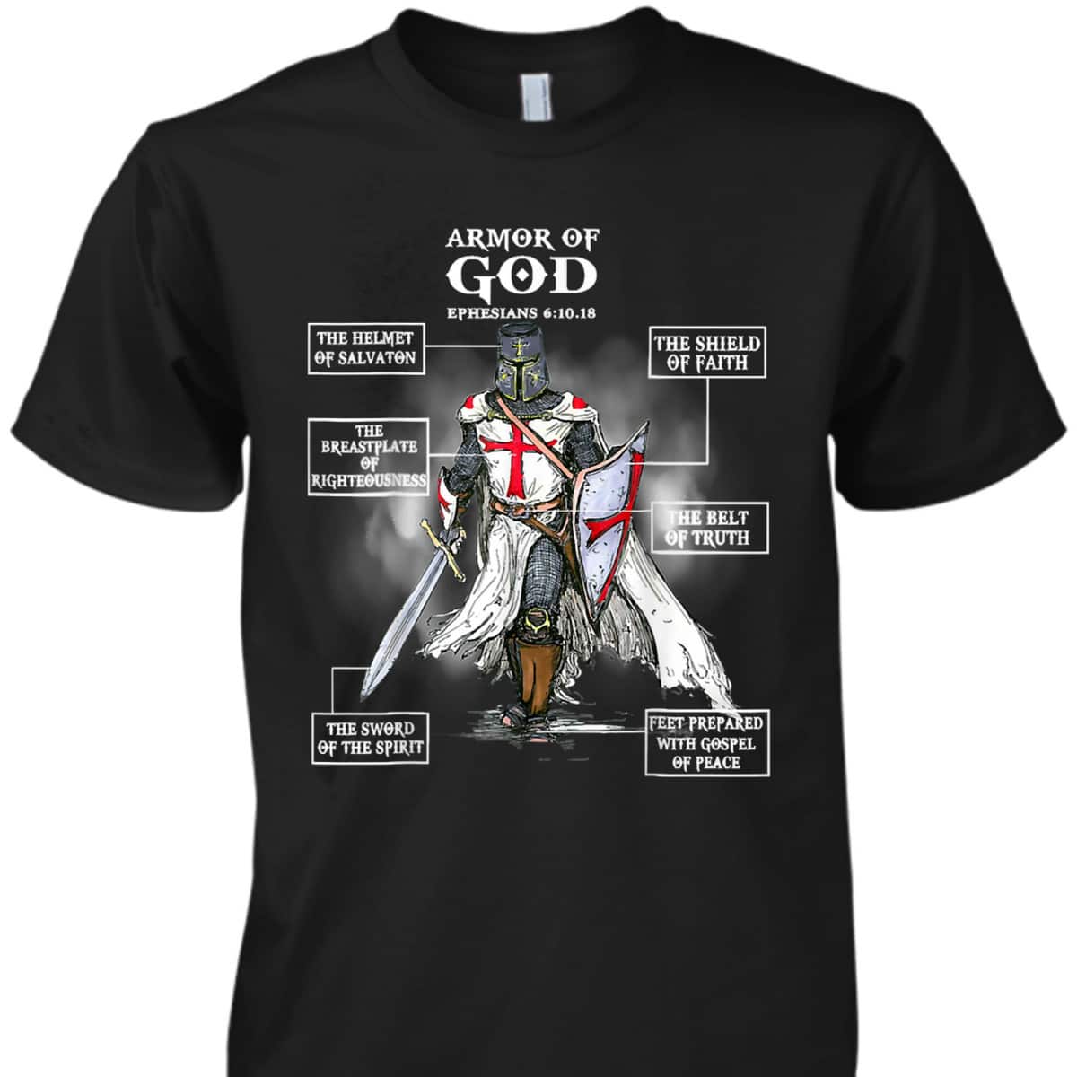 Armor Of God T-Shirt Bible Verse Ephesians 611 Christian Gift Armor Of God T-Shirt Bible Verse Ephesians 611 Christian Gift