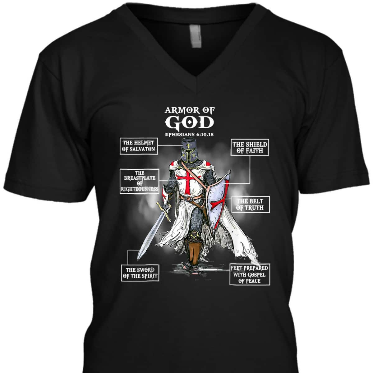 Armor Of God T-Shirt Bible Verse Ephesians 611 Christian Gift Armor Of God T-Shirt Bible Verse Ephesians 611 Christian Gift
