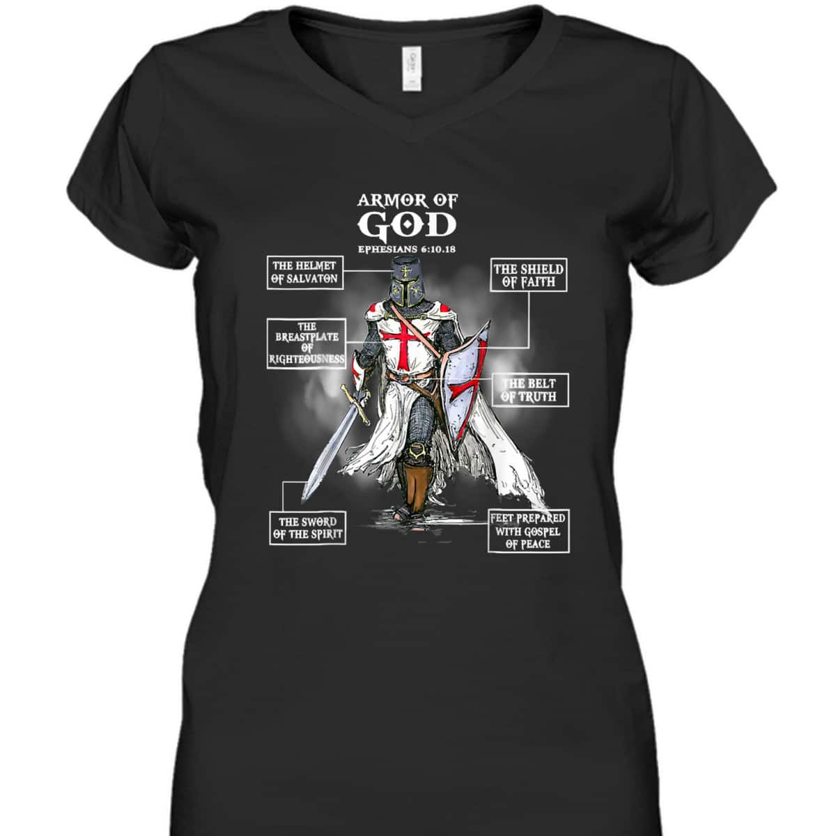 Armor Of God T-Shirt Bible Verse Ephesians 611 Christian Gift