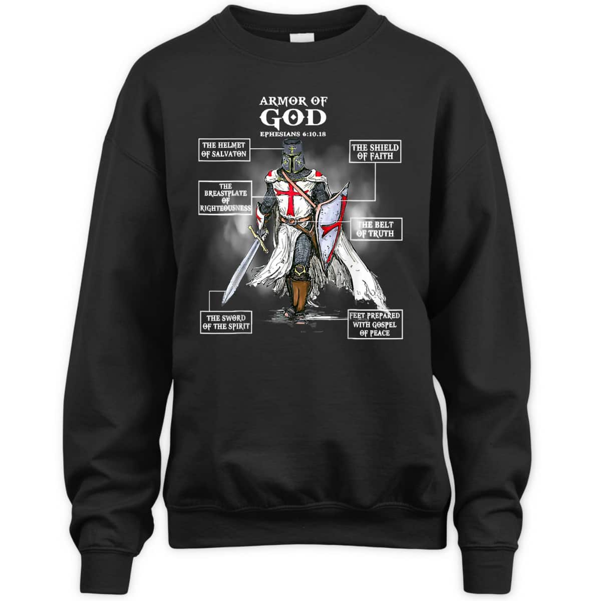 Armor Of God T-Shirt Bible Verse Ephesians 611 Christian Gift Armor Of God T-Shirt Bible Verse Ephesians 611 Christian Gift
