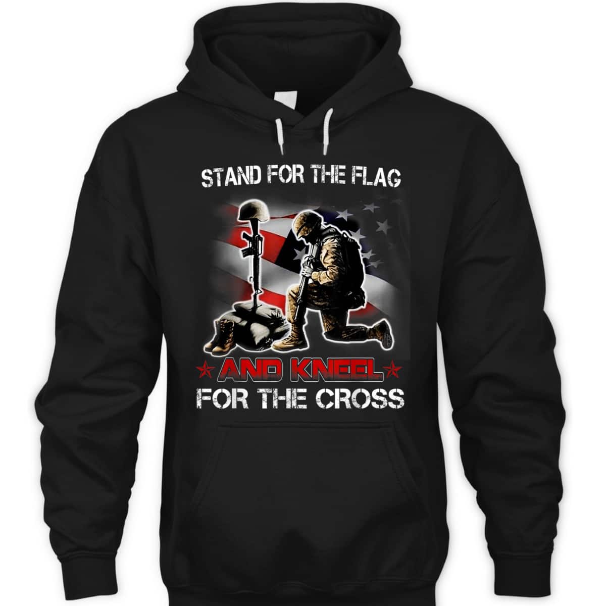 I Stand For The Flag I Kneel At The Cross T-Shirt Veterans Day Independence Day Gift I Stand For The Flag I Kneel At The Cross T-Shirt Veterans Day Independence Day Gift