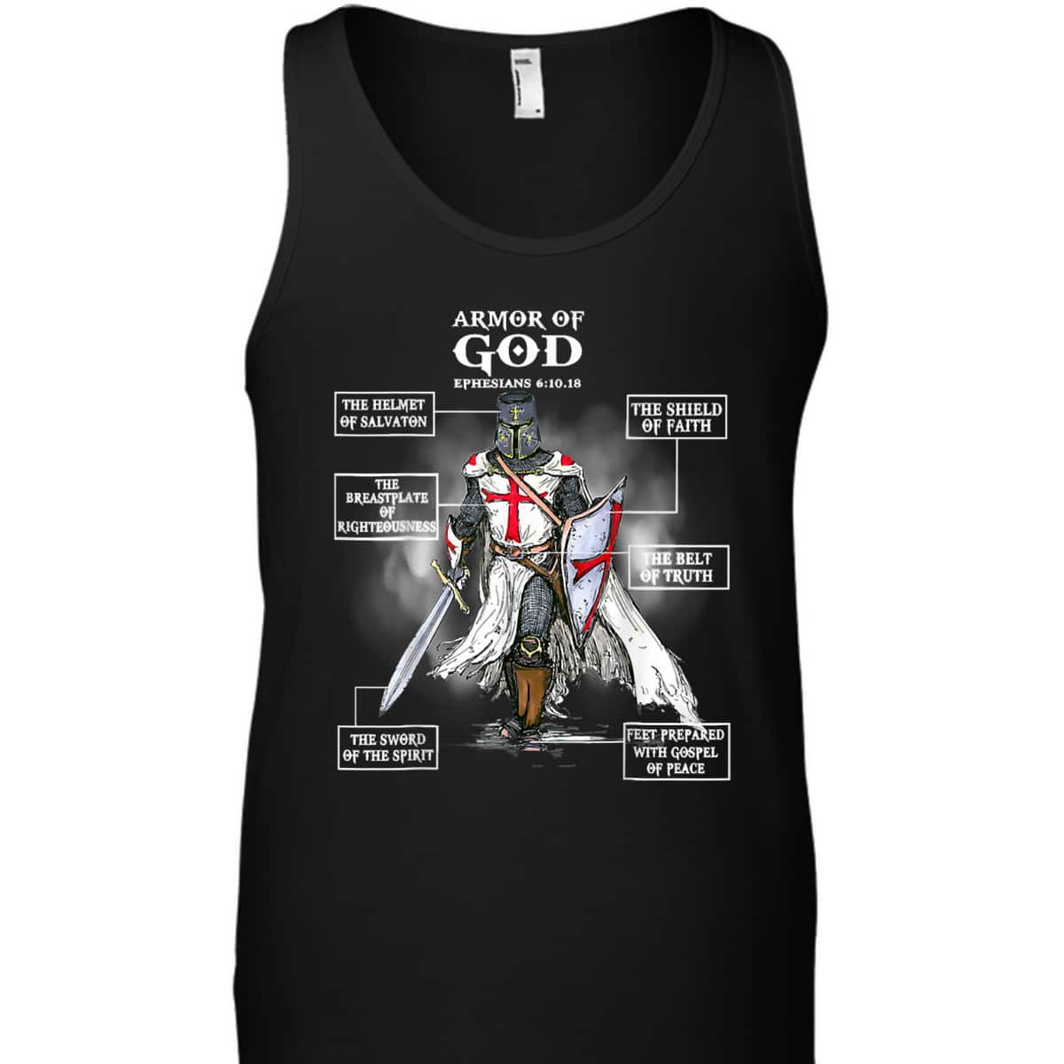 Armor Of God T-Shirt Bible Verse Ephesians 611 Christian Gift