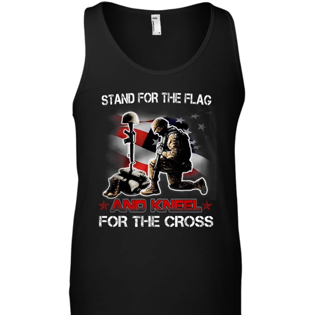 I Stand For The Flag I Kneel At The Cross T-Shirt Veterans Day Independence Day Gift I Stand For The Flag I Kneel At The Cross T-Shirt Veterans Day Independence Day Gift